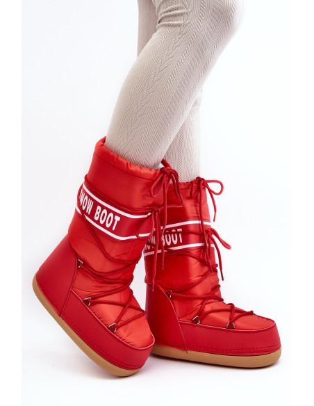 Women's High Snow Boots Red Venila