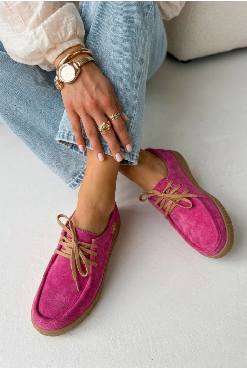Vinceza 95391 Fuchsia Suede Leather Shoes