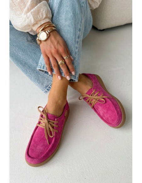 Vinceza 95391 Fuchsia Suede Leather Shoes