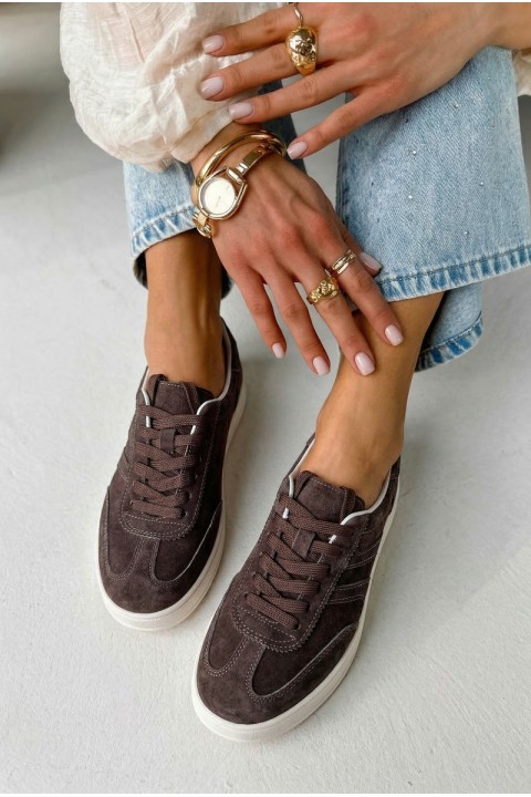 Vinceza Suede Sneakers 95400 Chocolate