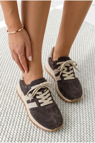 Women's Sneakers Made of Natural Suede Brown Marceline