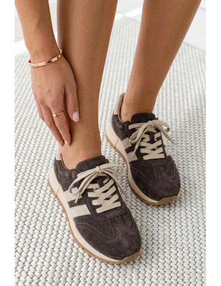 Women's Sneakers Made of Natural Suede Brown Marceline