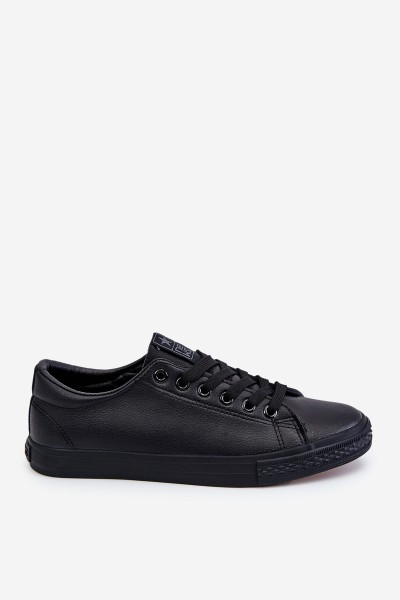 Women's Classic Leather Sneakers Black Misima 2
