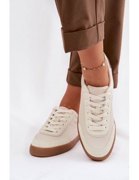 Women's Sneakers Made of Eco Leather Big Star TT274311 Light Beige