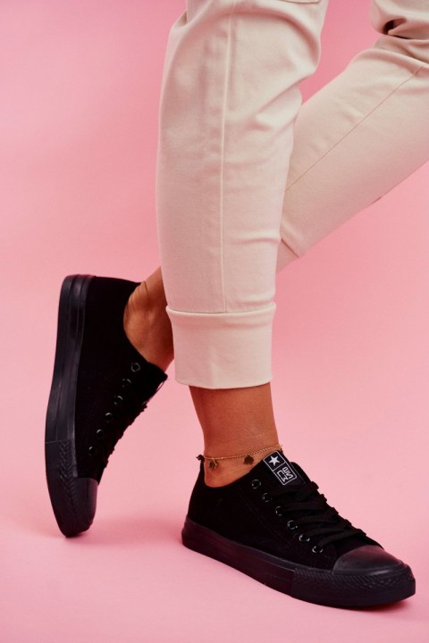 Women's Classic Sneakers Black Ecoma