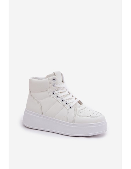 High women's sneakers on platform white Tillive
