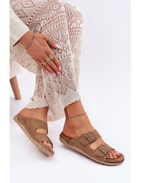 Ladies Preventive Slippers Inblu Brown AA000068