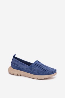 Open Lightweight Women's Moccasins Sergio Leone MK099H Blue 2