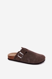 Women's Chodaki Vinceza 101332 Brown Suede Slides 2