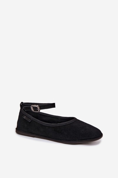 Big Star Natural Suede Ballerinas TT274212 Black 2