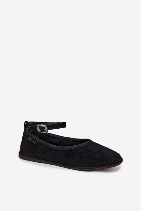 Big Star Natural Suede Ballerinas TT274212 Black