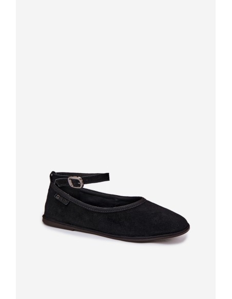 Big Star Natural Suede Ballerinas TT274212 Black