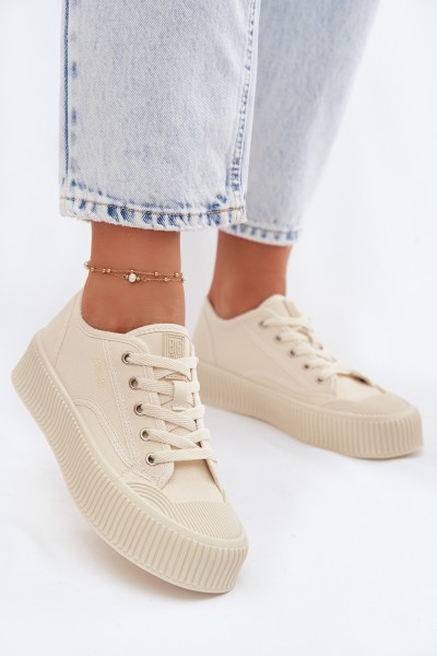 Women's Platform Sneakers Big Star TT274271 Beige