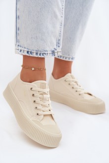 Women's Platform Sneakers Big Star TT274271 Beige