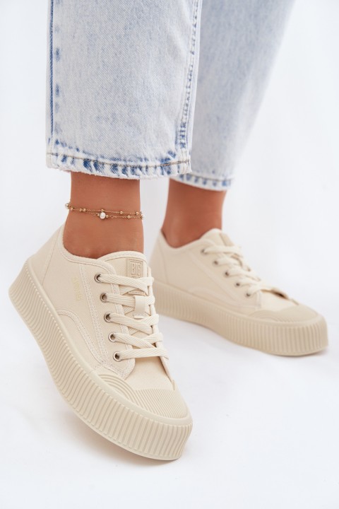 Women's Platform Sneakers Big Star TT274271 Beige