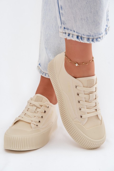 Women's Platform Sneakers Big Star TT274271 Beige