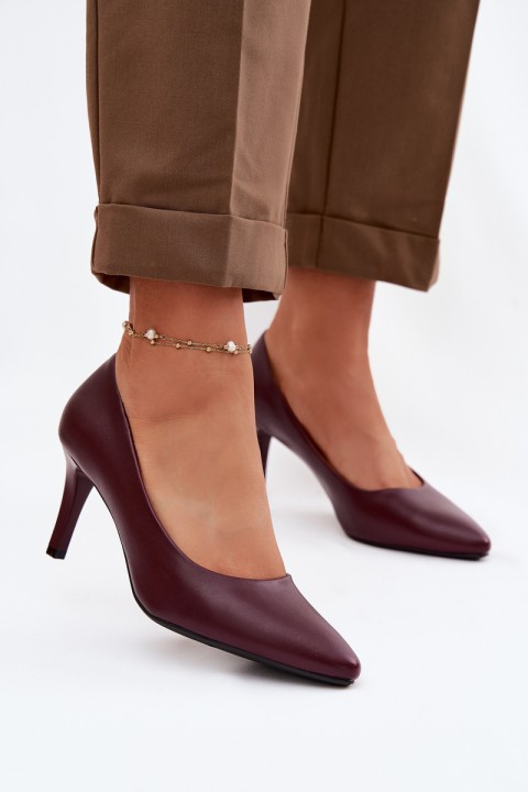 Sergio Leone Eko Leather Red High Heels