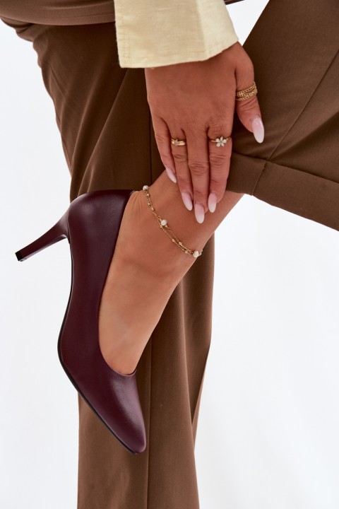 Sergio Leone Eko Leather Red High Heels