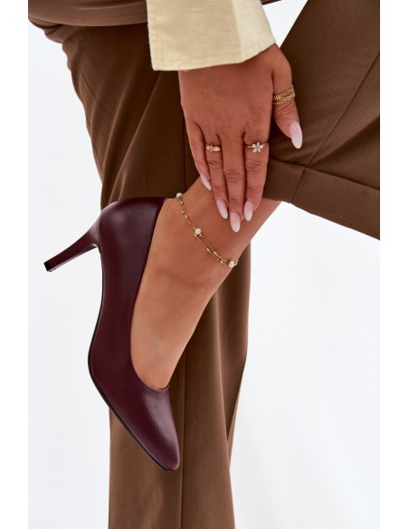 Sergio Leone Eko Leather Red High Heels