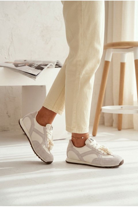 Vinceza Women's Suede Sneakers 86427 Grey