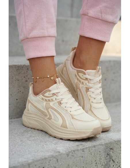 Women's Sports Sneakers Big Star TT274326 HI-POLY SYSTEM Beige