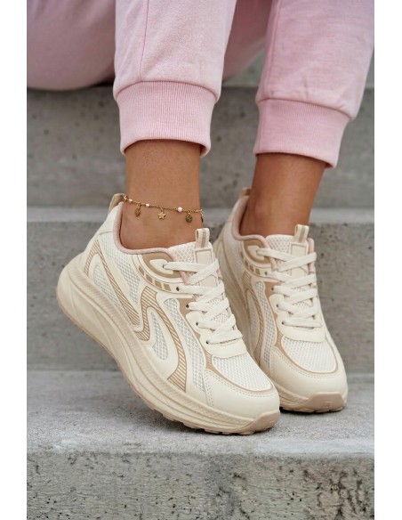 Women's Sports Sneakers Big Star TT274326 HI-POLY SYSTEM Beige