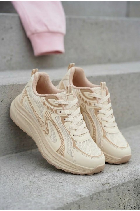 Women's Sports Sneakers Big Star TT274326 HI-POLY SYSTEM Beige