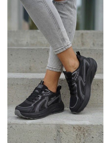 Women's Sports Sneakers Big Star TT274327 HI-POLY SYSTEM Black