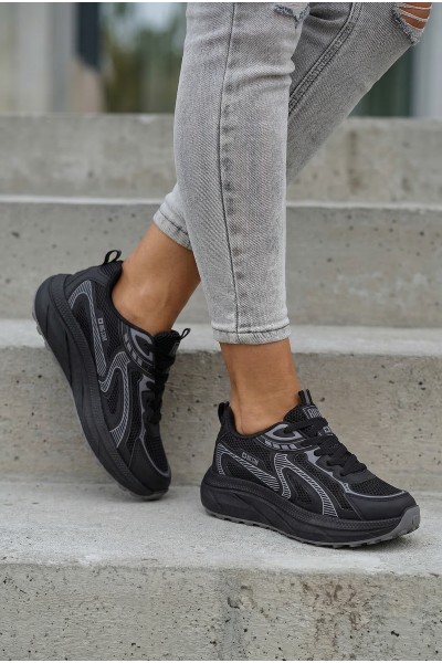 Women's Sports Sneakers Big Star TT274327 HI-POLY SYSTEM Black 2