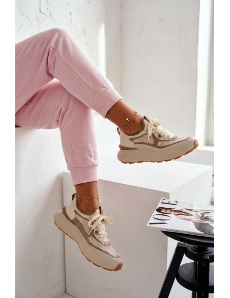 Women's Sports Shoes Big Star TT274571 HI-POLY SYSTEM Beige