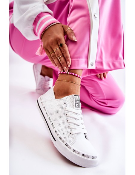 Women's Openwork Sneakers Big Star White FF274024