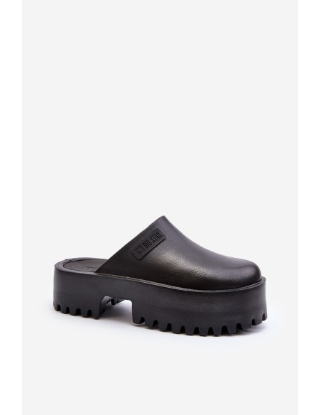 Women's Slides with Chunky Sole Big Star NN274014 Black