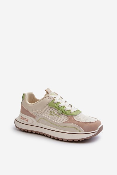 Women's Sneakers Big Star NN274A091 Beige-Green 2