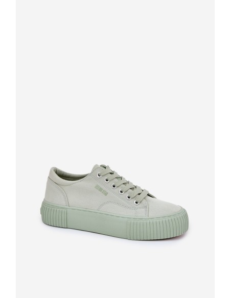 Women's fabric sneakers Big Star RR274408 green