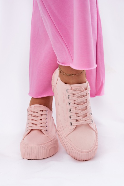 Women's Fabric Sneakers Big Star RR274404 Pink