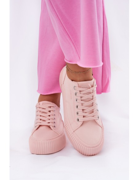 Women's Fabric Sneakers Big Star RR274404 Pink