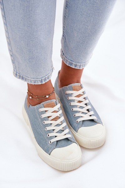 Women's Fabric Sneakers Big Star RR274796 Blue 2