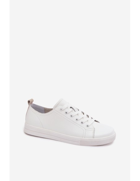 Leather Women's Sneakers Vinceza 79536 White