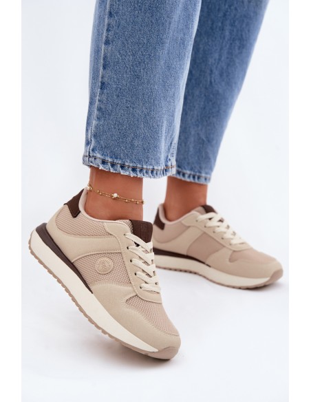 Women's Platform Sneakers Big Star TT274275 Beige