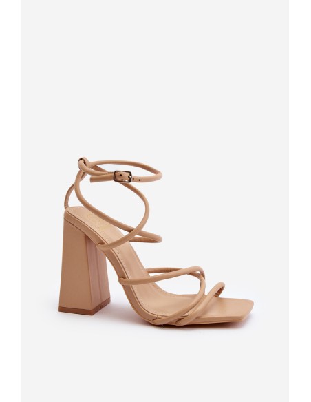 Fashionable High Heel Sandals Nude Josette