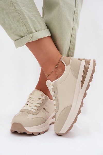 Women's Sneakers Sports Shoes Big Star TT274876 HI-POLY SYSTEM Beige 2