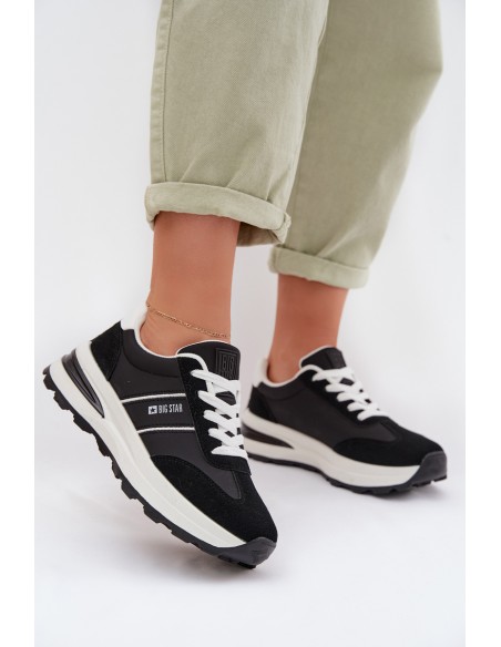 Women's Sneakers Sports Shoes Big Star TT274877 HI-POLY SYSTEM Black