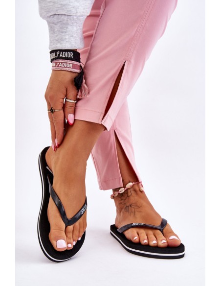 Women's Light Flip Flops Big Star LL274761 Black