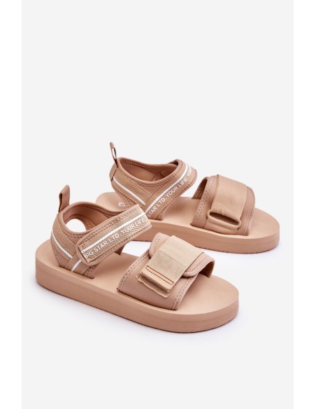 Women's Velcro Sandals Big Star LL274787 Beige