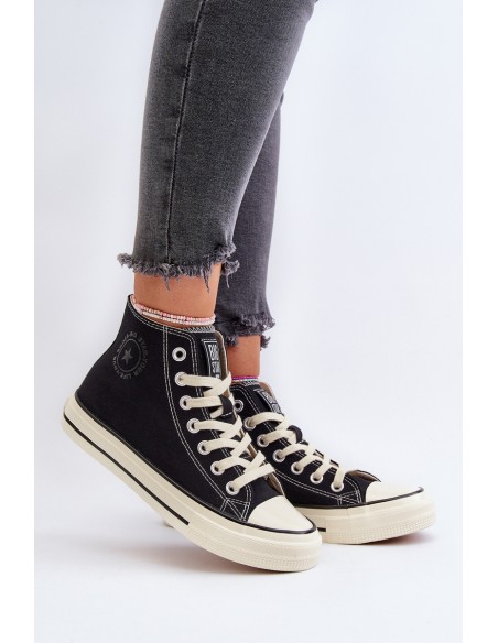 Women's High-Top Sneakers Big Star NN274283 Black