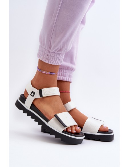 Women's Platform Sandals Big Star NN274777 White