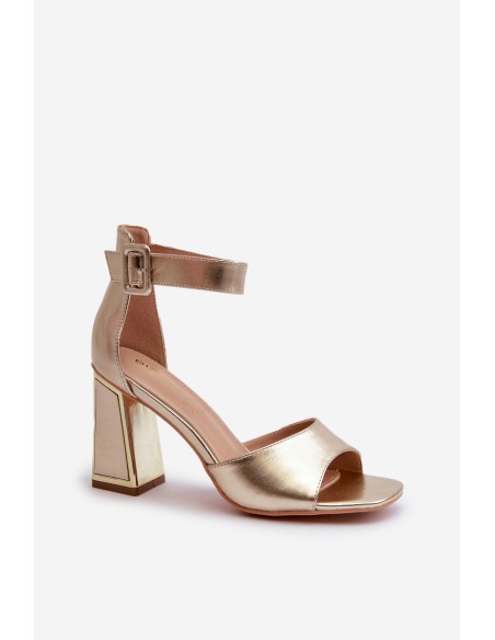 Elegant Women's Sandals with Gold Heels Rosazara