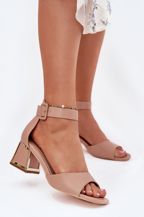 Women's Heeled Sandals Nude Zennia