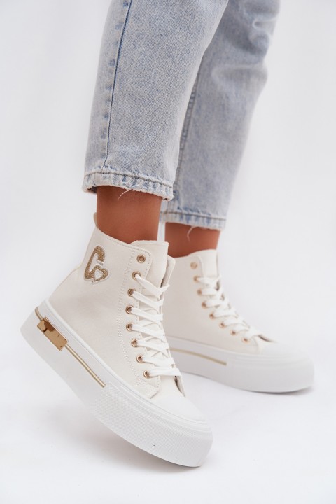 Women's Platform Sneakers White Meloria