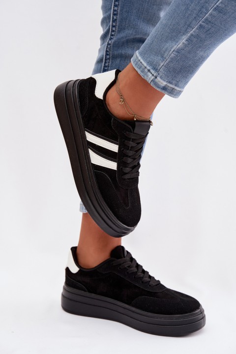 Women's Platform Sneakers Black Galleria
